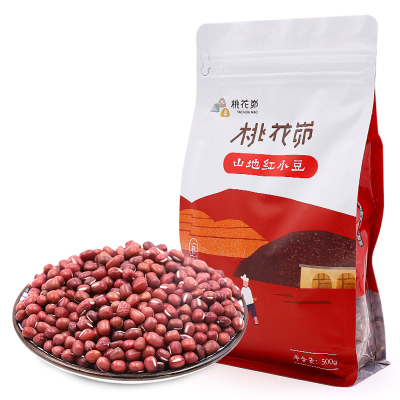 中华特色-米脂馆桃花峁陕西农家自产小红豆赤小豆五谷杂粮自立袋500g×4袋装陕北特色杂粮农家自产红小豆陕北