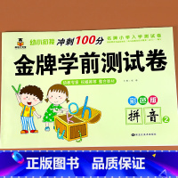 幼儿学前测试卷 拼音2[单册] [正版]幼小衔接冲刺100分拼音练习册测试卷全套学前班语文专项学前练习一日一练幼儿园大班