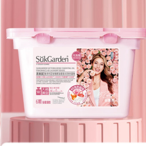 SukGarden蔬果园天然玫瑰精油香氛4D洗衣凝珠(谷爱凌款)10g*6颗