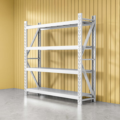 嵋里 灰白色货架仓库置物架高2000*2000*600mm 承重200kg/层