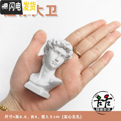 三维工匠经典像 文艺塑摆件 大卫小卫头像 笔筒 插花花瓶 艺术桌摆 迷你大卫