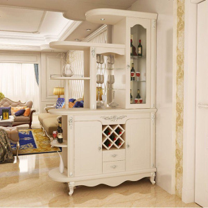 欧式入户玄关客厅酒柜厅隔断双面鞋柜多功能现代简欧装饰柜屏风