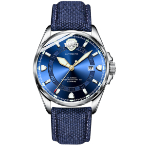 卡梭(KASSAW)手表自动机械表皮带夜光男表军表防水时尚商务男士腕表15008M