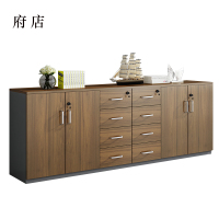 府店办公室矮柜储物柜文件柜4门8抽屉