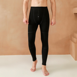 冬季色拉姆男式加绒保暖裤男款摇粒绒加厚男士秋裤男护膝打底棉裤