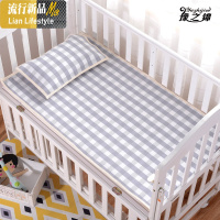 棉老粗布凉席儿童棉加厚夏季宝宝空调席婴儿床单幼儿园凉席子 三维工匠