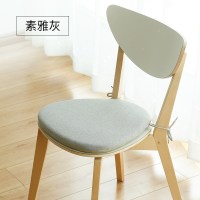 美帮汇椅子记忆棉坐垫软垫子北欧实木家用棉麻餐椅垫四季通用