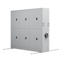 臻远 ZY-MJJA-03 手摇密集架移动档案柜钢制轨道密集柜 通双节 一列三组