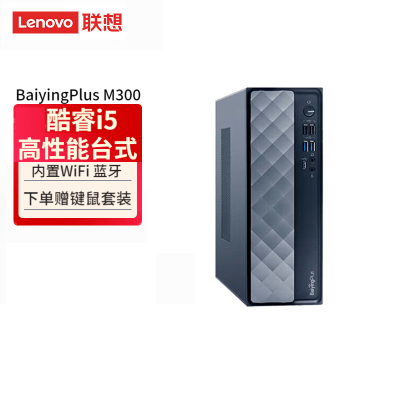 联想(Lenovo)Baiying百应M300 台式机电脑主机(酷睿i5-12600HX 16G 512G固态硬盘 WIFI Win11)