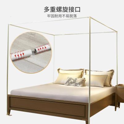 家柏饰(CORATED)新款三开落地蚊帐防蚊罩帐床家用1.8m/1.5m床加密加厚1.2米纹账