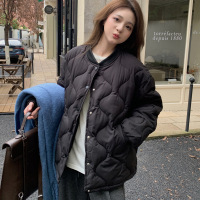 棉衣菱格新款棉服学生百搭外套韩版时尚冬季短款棉袄宽松女装