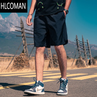 HLCOMAN[轻薄速干]夏季休闲短裤男外穿潮牌宽松五分运动裤薄款男生裤子潮