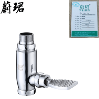 蔚珺全铜直通式脚踏冲洗阀通用型个