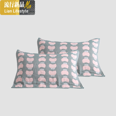 竹纤维枕巾夏季成人枕巾学生枕巾情侣清凉透气吸汗单人枕头巾欧式 三维工匠