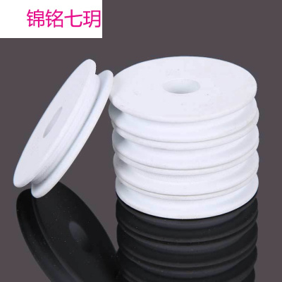 具主 泡沫7厘米大白绕线圈 木纹彩轴鱼线用品