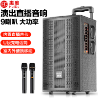惠度(HuiDu)BBZ-08移动演出音响户外广场舞直播音响家用k歌手提便携式大音量低音炮拉杆音箱