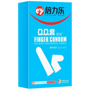 倍力乐手指套10只装夫妻性生活房事调情超薄款凉感润滑女用情趣抠抠计生器械避孕套男士安全套QQ女同拉拉les男性成人性用品