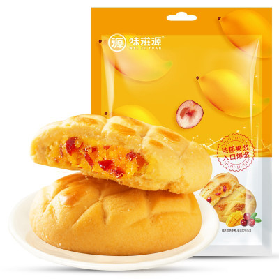 味滋源乳酸菌爆浆曲奇饼干200g/袋早餐休闲食品多口味散装蔓越莓小零食爆浆曲奇乳酸菌味芒果蔓越莓味200g