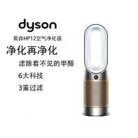 戴森DYSON HP12 空气净化器 兼暖风扇 除甲醛除螨除尘除过敏原 除烟味除异味 宠护认证 白金色