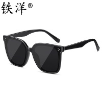 铁洋 太阳镜 墨镜 偏光眼镜 HE22黑框黑灰 副