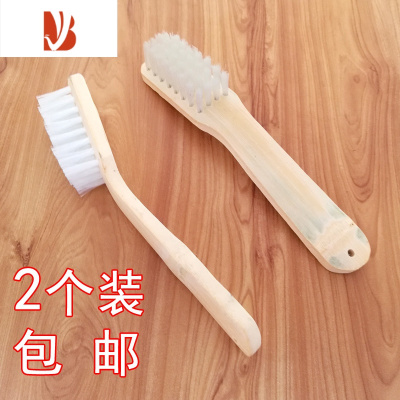 三维工匠长柄竹子硬毛洗鞋刷子家用刷鞋刷尼龙长毛清洁刷多用强力清洗刷子