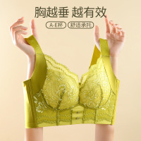 院养护型调整大码内衣女胖mm大胸显小全罩杯性感蕾丝收副乳罩_752