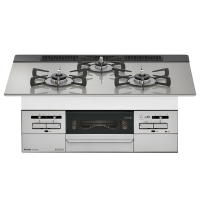 日本林内燃气灶Mytone75嵌入式三眼灶煤气炉烤箱自动烤配烤盘天然气RS71W35T2DGAVW23款