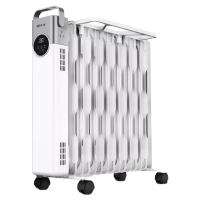 先锋(SINGFUN)油汀取暖器家用2200W功率 大面积速热电暖器片暖气机卧室节能烘衣加湿防烫DYT-SS6R 触控款