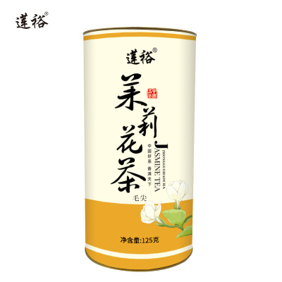 莲裕茉莉花茶毛尖125克桶