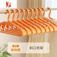 三维工匠衣架挂衣家用防滑塑料晾衣撑子防肩角不起包加粗凉晒衣服收纳