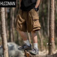 HLCOMAN夏季山系工装速干短裤高街潮牌美式多口袋五分裤男款休闲薄款中裤