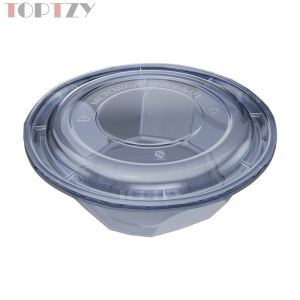 toptzy TZ5071801 一次性餐盒圆形外卖打包盒 50个