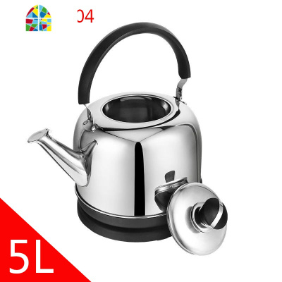 电热水壶家用大容量5l烧水壶304不锈钢开水煲自动断电水壶分体式 FENGHOU 304不锈钢6L自断断电