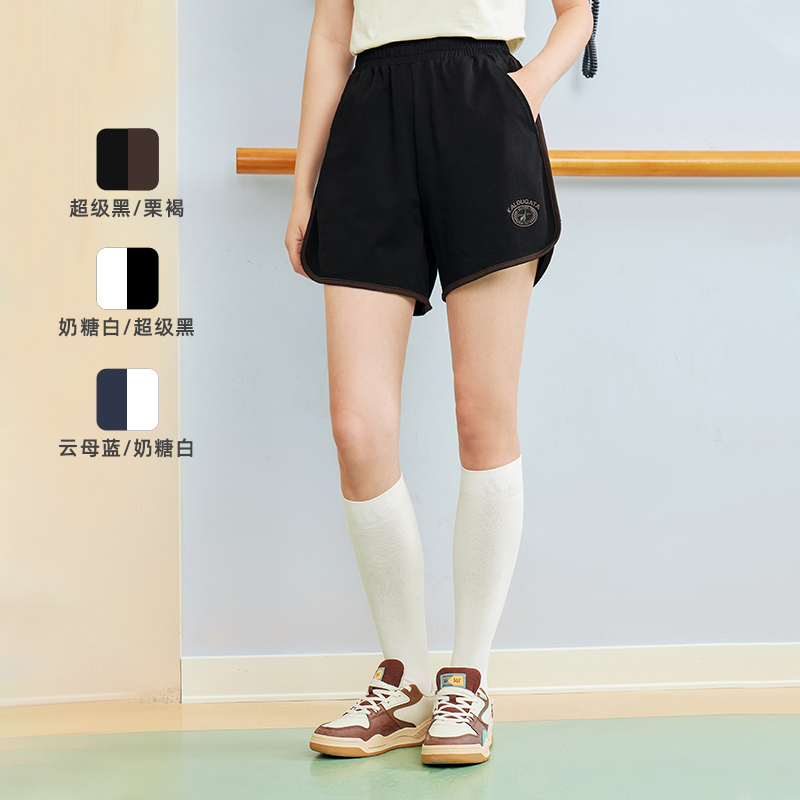 361°运动短裤女夏季新款宽松透气针织短裤复古百搭休闲裤运动短裤女