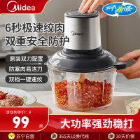 美的(Midea)绞肉机1.8升家用辅食机婴儿宝宝辅食料理搅碎机研磨打泥神器便携绞肉机捣蒜器MJ-JC16B