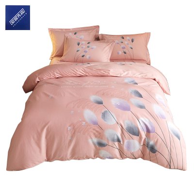 安居先森焕彩喷气全棉印花单人床三件套活性印染C1712
