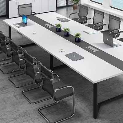 绵冠 办公桌会议桌现代简约办公室家具长条桌 单桌