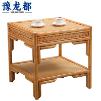豫龙都 藤编方几 两层 张