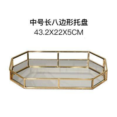 欧式陶瓷卫浴五件套洗漱用品套装浴室美式漱口杯刷牙杯组合米魁套件中号长八边形托盘