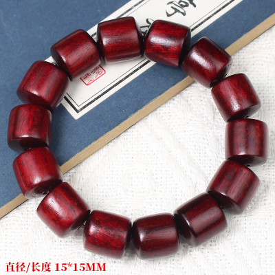 厂家直销赞比亚血檀手串红木佛珠老形珠手链男女情侣饰品直播福利送女朋友老婆情人节七夕生日礼物