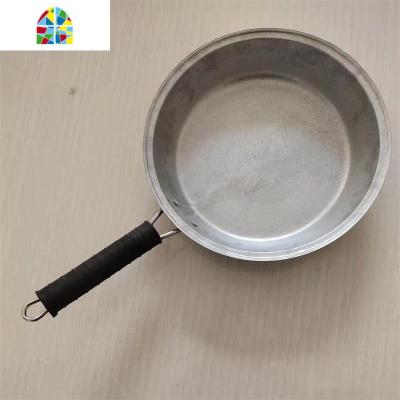 纯铝锅平底锅燃气煤气家用老式加厚单手柄煎包锅不粘锅吕平底锅 FENGHOU 单手柄28公分2.8斤无盖