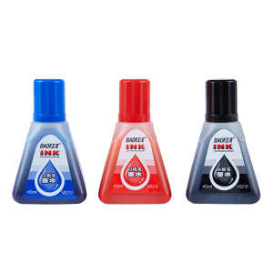 宝克(baoke) MS210白板笔墨水白板笔可加墨水补充液 红蓝黑色 40ml/瓶