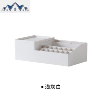 带托盘分格化妆品收纳盒 家用口红护肤品刷桌面整理盒66052 三维工匠