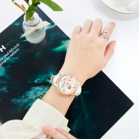 瑞夫泰格REEF RIGER正品手表进口机芯全自动机械表女士休闲小蜜蜂花朵镂空防水品牌轻奢女表RGA1585