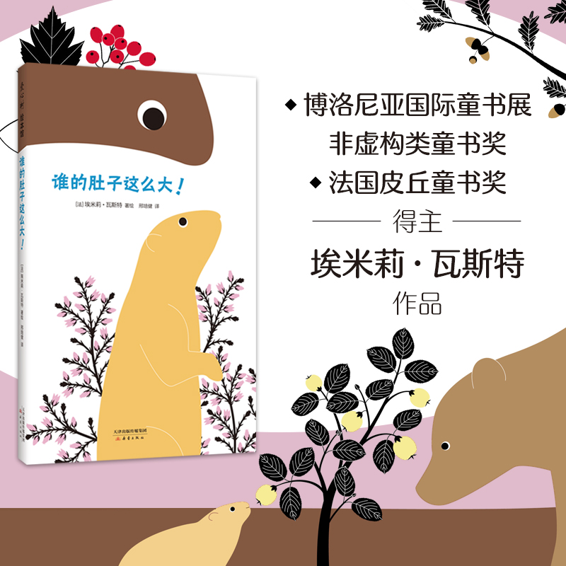 音像谁的肚子这么大!(法)埃米莉•瓦斯特 著绘