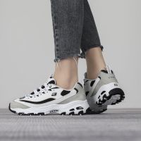 Skechers/斯凯奇女鞋新款复古熊猫鞋轻质缓震运动休闲鞋66666228-BKGD ZP