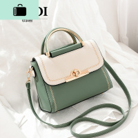 2020新款女包韩版小方包时尚撞色百搭手提单肩斜跨包潮NEW LAKE女斜挎包