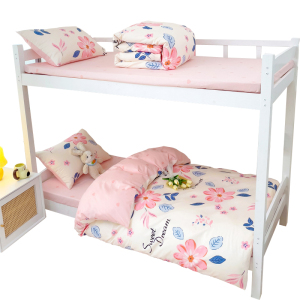 婵思 纯棉 印花 十里桃花系列 三件套 (计价单位:套)