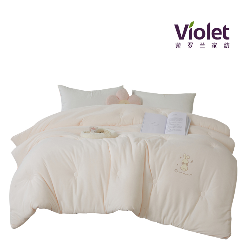 紫罗兰针织绒超暖被200x230cm款号:VDZLPBZ13787