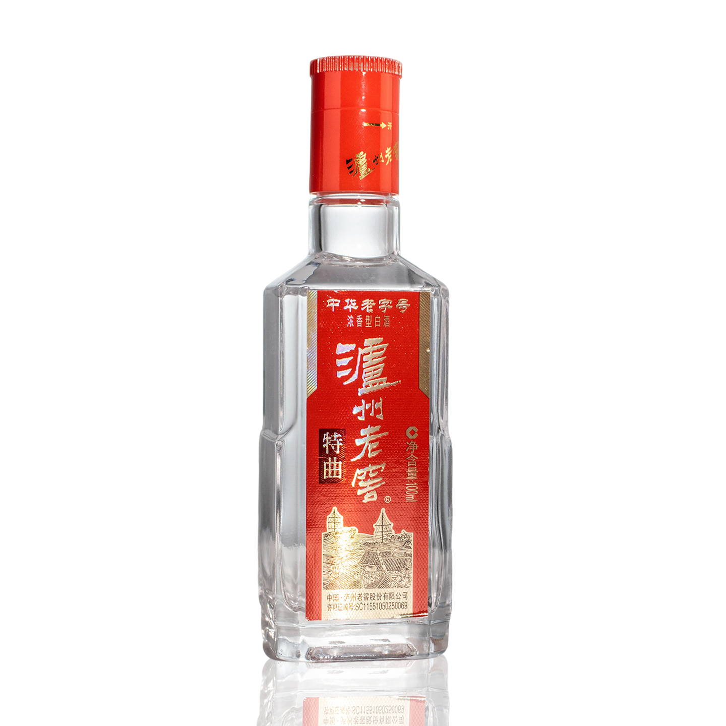 泸州老窖 老字号特曲52度100ml 浓香型小酒